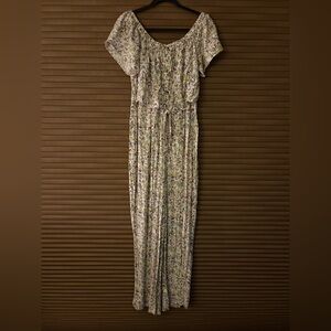 SOCIETY STITCH Chic Floral Print Jumpsuit